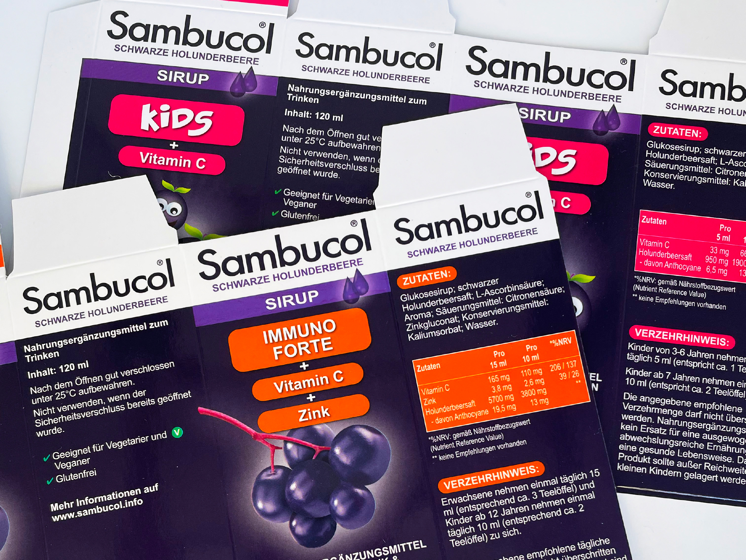 Sambucol Packaging