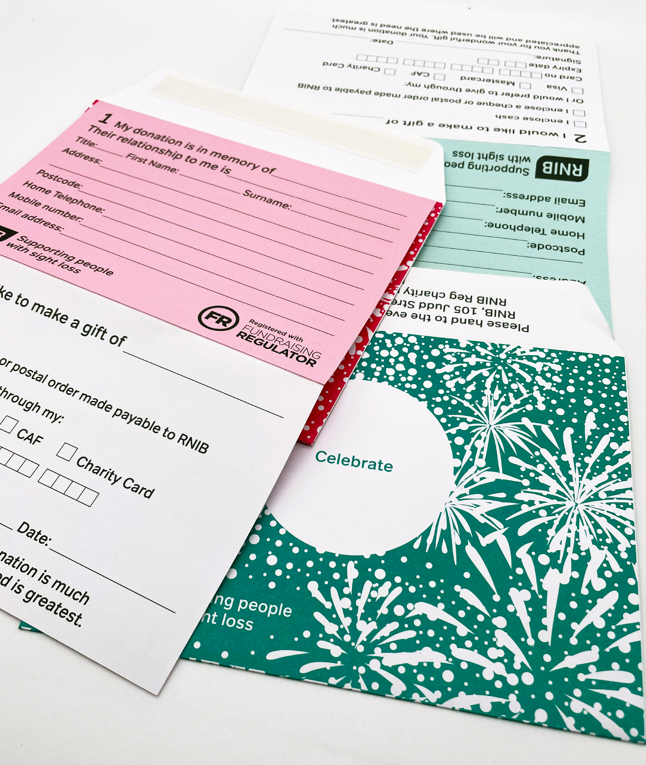 RNIB Charity Envelope